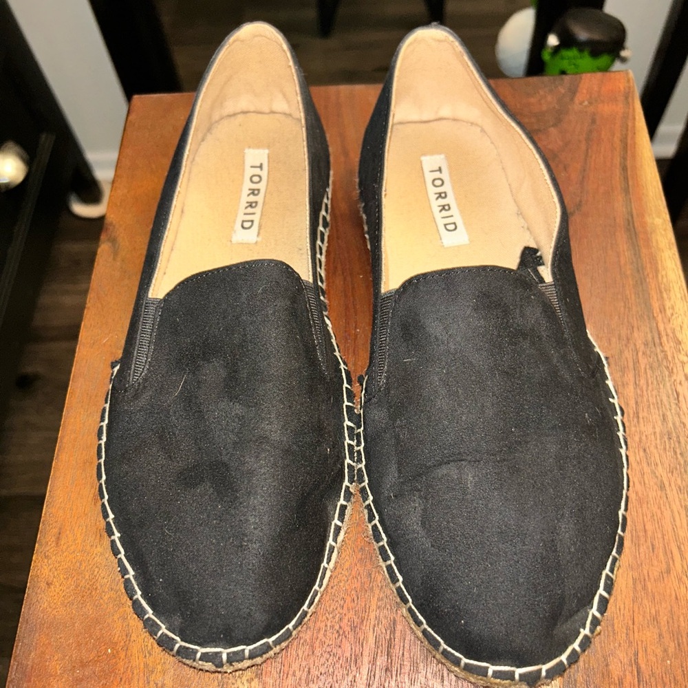 Torrid Black Espadrille Flats
